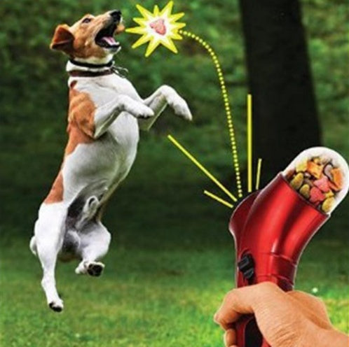 Interactive Dog Treat Launcher – Fun Catapult Food Feeder Toy for Dogs