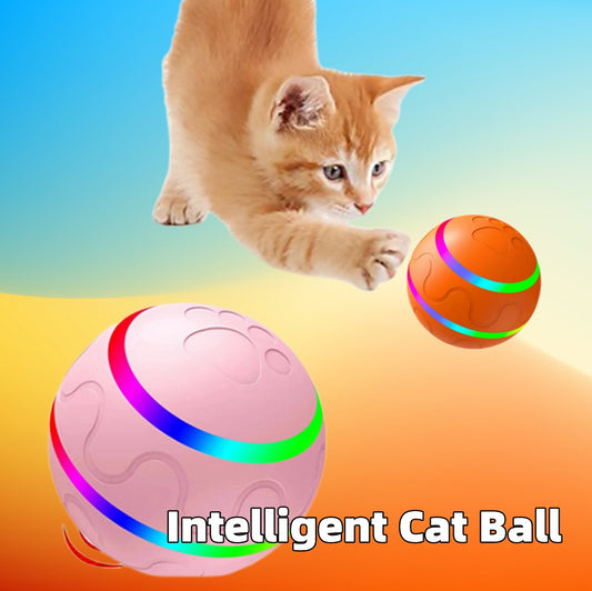 Intelligent USB Automatic Rotating Cat Toy Ball | Interactive Self-Spinning Toy 